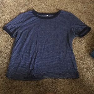 Cute blue striped shirt